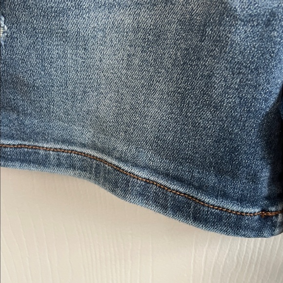Judy Blue Dark Wash Distressed Jean Shorts - Picture 4 of 6